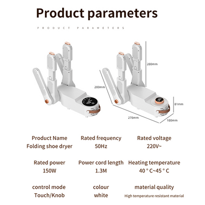 Shoe Dryer And Deodorizer